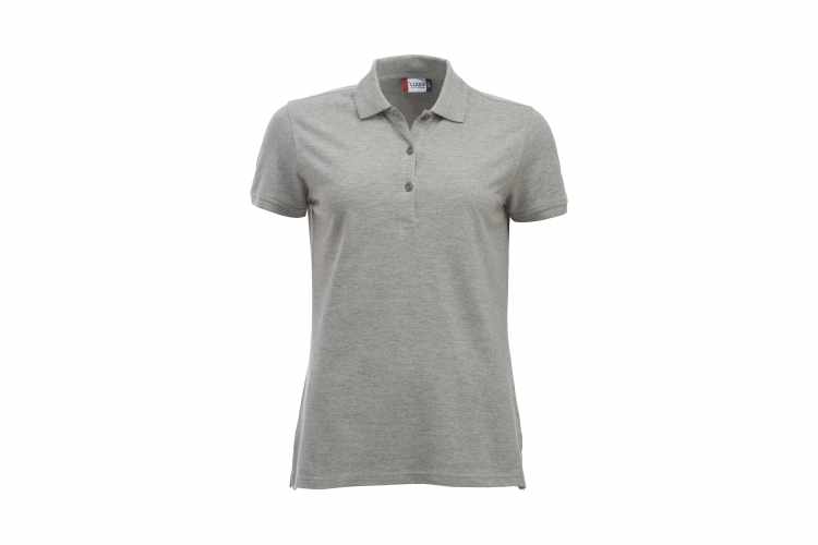 CLIQUE grå melang dame polo t-shirt CLASSIC MARION S/S 28246